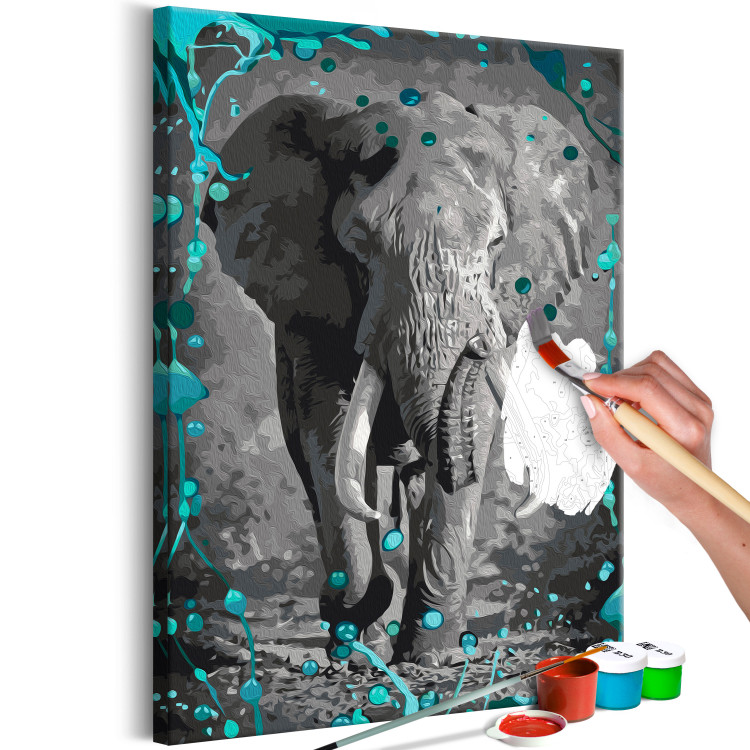 Cuadro numerado para pintar Big Elephant 142755 additionalImage 5