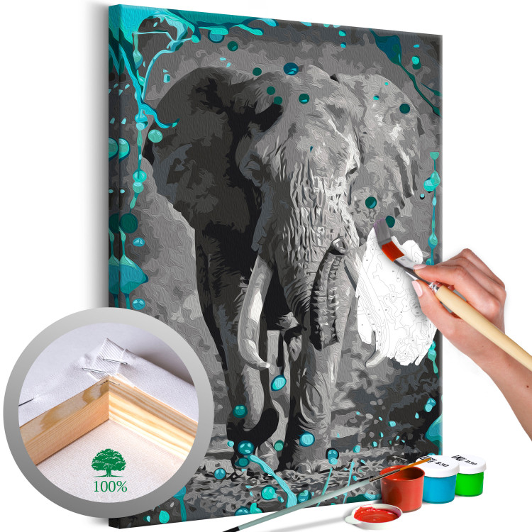 Cuadro numerado para pintar Big Elephant 142755
