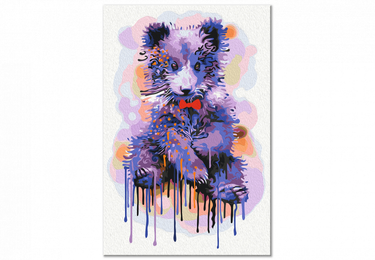  Dibujo para pintar con números Little Violet Bear Cub 143655 additionalImage 5