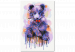  Dibujo para pintar con números Little Violet Bear Cub 143655 additionalThumb 5