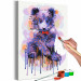  Dibujo para pintar con números Little Violet Bear Cub 143655 additionalThumb 6