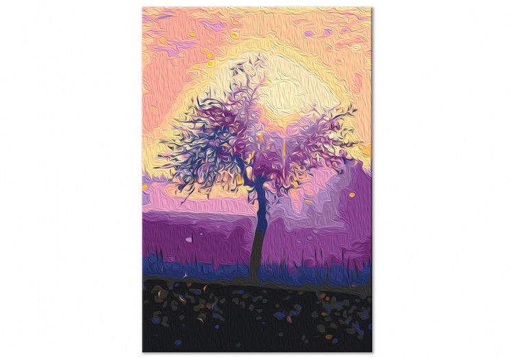 Cuadro para pintar por números Creamy Morning - Purple Sky Against the Backdrop of Sunrise 145155 additionalImage 3