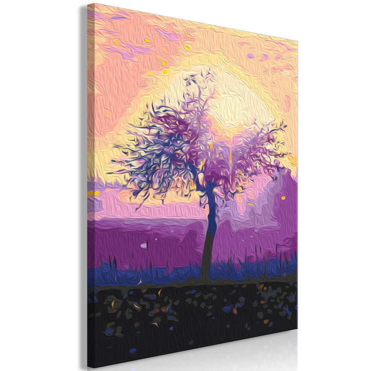 Cuadro para pintar por números Creamy Morning - Purple Sky Against the Backdrop of Sunrise 145155 additionalImage 7