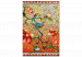 Cuadro para pintar por números Orange Nature - Colorful Stained Glass Window With Birds and Magnolia Bush 148455 additionalThumb 5