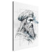 Cuadro moderno Leonardo Da Vinci - A Black and White Portrait of the Artist Generated by AI 151055 additionalThumb 2