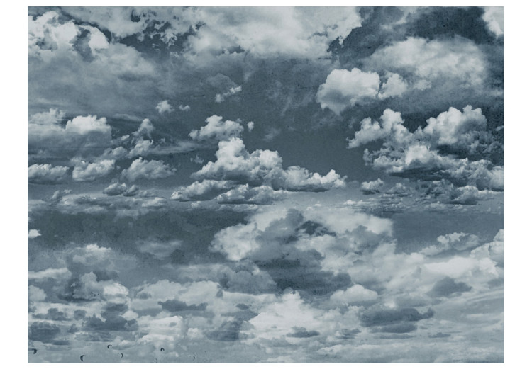Fotomural decorativo Cielo oscuro - nubes grises sobre fondo azul oscuro 59855 additionalImage 1