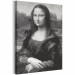 Cuadro para pintar por números Black and White Mona Lisa 127485 additionalThumb 4