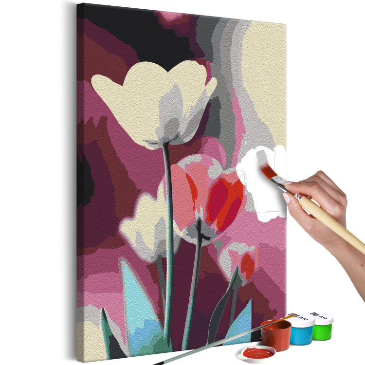  Dibujo para pintar con números Colorful Tulips 138485 additionalImage 3