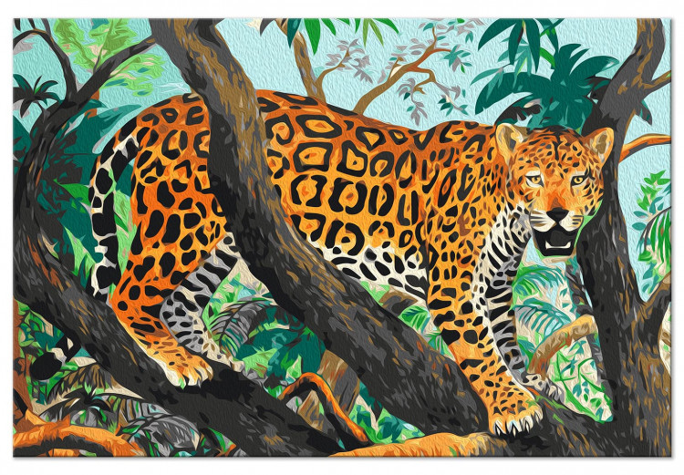 Cuadro para pintar con números Jungle Jaguar 138495 additionalImage 5