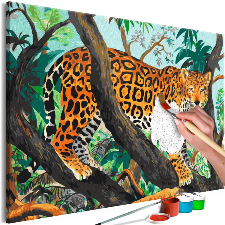 Cuadro para pintar con números Jungle Jaguar 138495 additionalImage 3