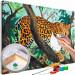 Cuadro para pintar con números Jungle Jaguar 138495