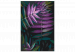 Cuadro numerado para pintar Evening Leaves - Twilight Plant of Purple, Black and Green Colors 146206 additionalThumb 4
