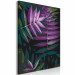 Cuadro numerado para pintar Evening Leaves - Twilight Plant of Purple, Black and Green Colors 146206 additionalThumb 6