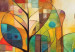 Cuadro XXL Colorful Forest - A Geometric Composition Inspired by Klimt’s Style [Large Format] 151116 additionalThumb 3