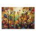 Cuadro XXL Colorful Forest - A Geometric Composition Inspired by Klimt’s Style [Large Format] 151116