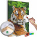 Cuadro para pintar con números Tiger in Green 138436