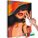 Cuadro para pintar con números Orange Hat - Tanned Woman in a Polka-Dot Dress 144136 additionalThumb 4