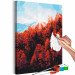 Cuadro para pintar por números Autumn Morning - Red Forest against the Blue Sky 146536 additionalThumb 5
