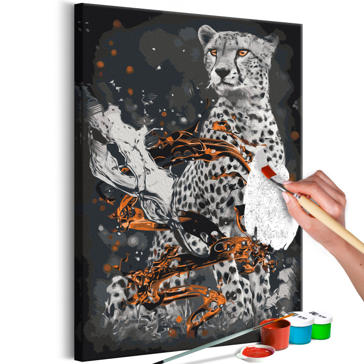  Dibujo para pintar con números Majestic Cheetah 142756 additionalImage 4