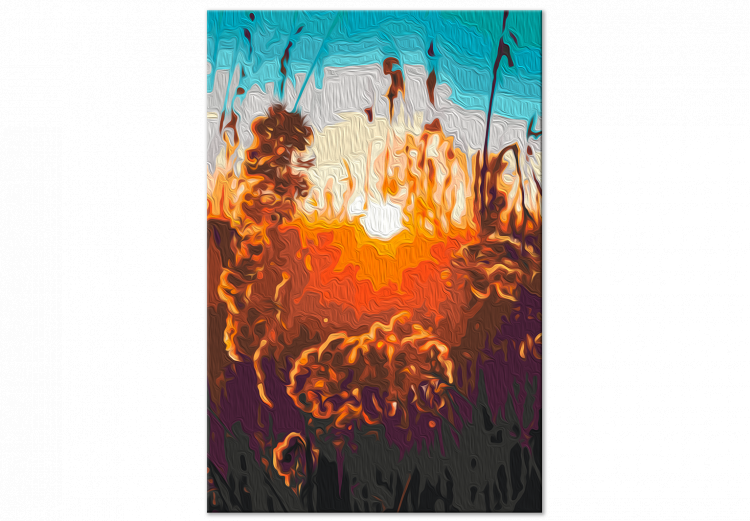 Cuadro para pintar con números Warm Evening - Penetrating Golden Ears at Sunset 145156 additionalImage 5