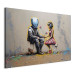 Cuadro decorativo Meeting AI - Futuristic Colorful Graffiti in the Style of Banksy 151756 additionalThumb 2