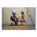 Cuadro decorativo Meeting AI - Futuristic Colorful Graffiti in the Style of Banksy 151756 additionalThumb 7