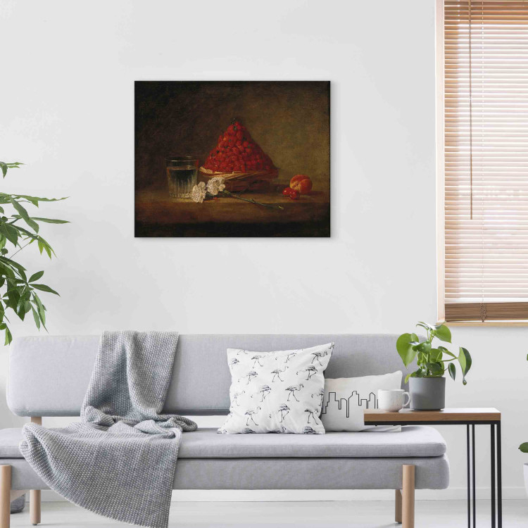 Réplica de pintura Basket with Wild Strawberries JeanBaptisteSiméon