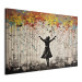 Cuadro XXL Rain Song - Colorful Banksy-Style Graffiti [Large Format] 151876 additionalThumb 2
