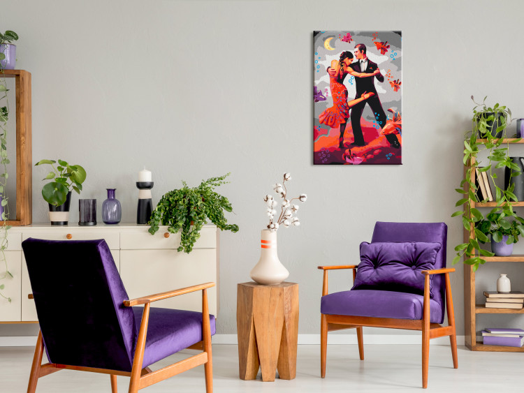 Cuadro numerado para pintar Surreal Tango - Dancing Couple on a Fancy Background 144086 additionalImage 2