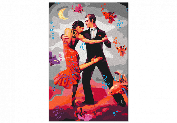 Cuadro numerado para pintar Surreal Tango - Dancing Couple on a Fancy Background 144086 additionalImage 6