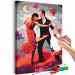 Cuadro numerado para pintar Surreal Tango - Dancing Couple on a Fancy Background 144086 additionalThumb 7