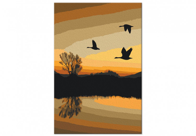 Cuadro numerado para pintar Sunset on the Lake  142407 additionalImage 5