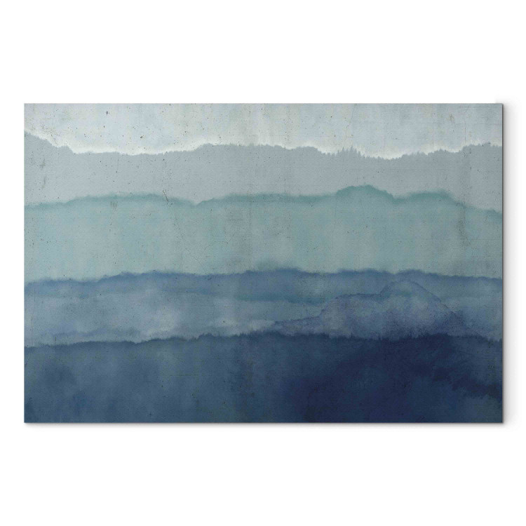 Cuadro Harmony of Waves - Nautical Abstraction With Blue Watercolors 151207