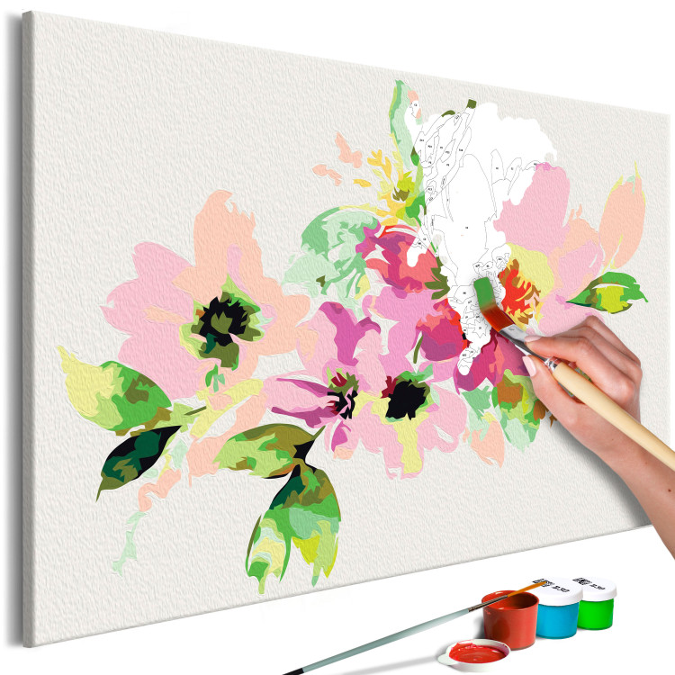 Cuadro para pintar con números Flores de colores 107517 additionalImage 3