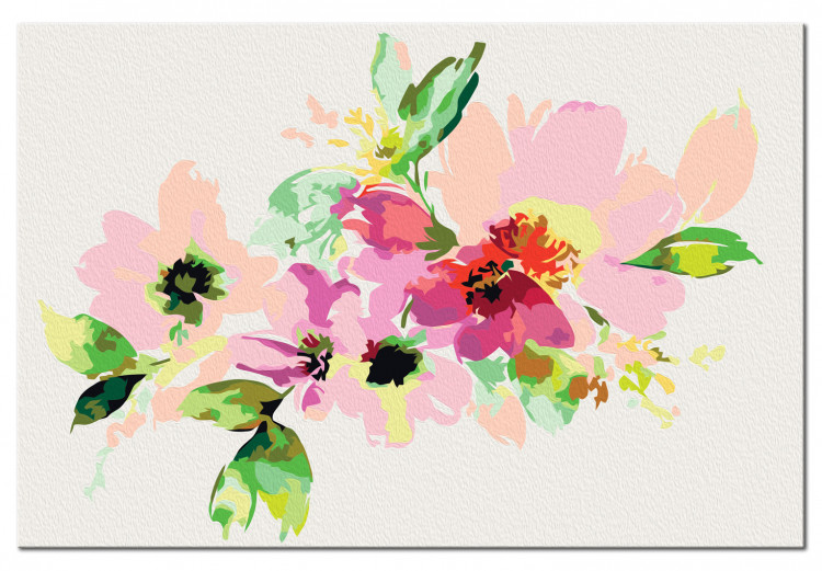 Cuadro para pintar con números Flores de colores 107517 additionalImage 6