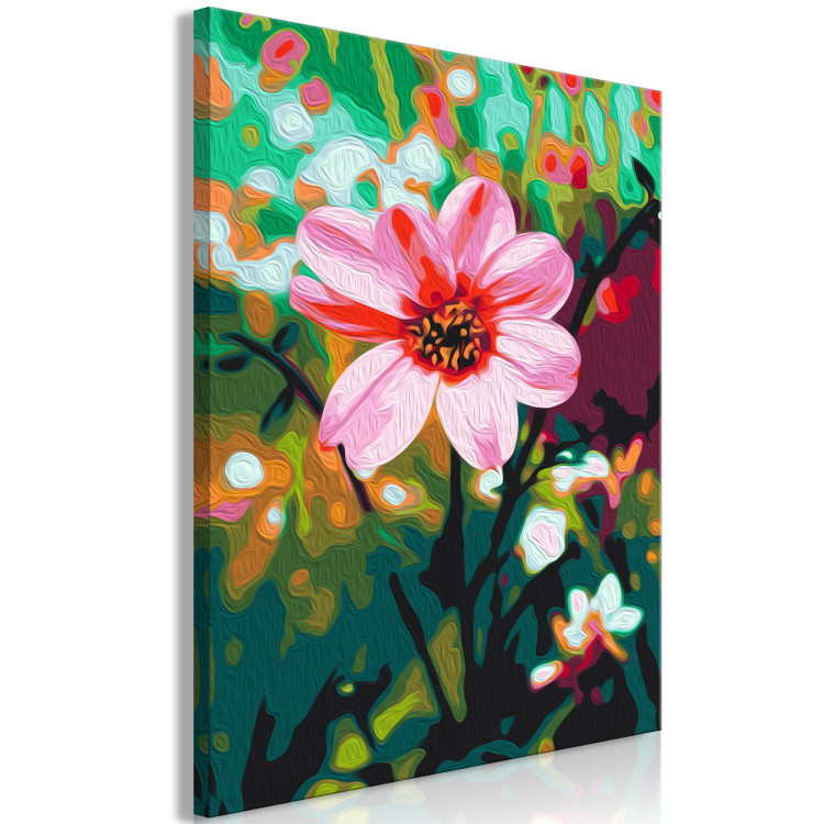 Cuadro para pintar por números Pinnate Cosmos - Pink Field Flower in the Midst of Colorful Nature 146727 additionalImage 5
