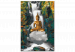 Cuadro numerado para pintar Levitating Buddha - Meditating Figure in Front of a Waterfall and a Forest 146537 additionalThumb 4