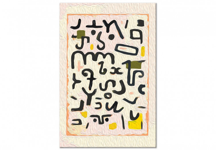 Cuadro numerado para pintar Paul Klee, Gesetz - Alphabet, Mysterious Letters on a Cream Background 148447 additionalImage 6