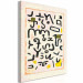 Cuadro numerado para pintar Paul Klee, Gesetz - Alphabet, Mysterious Letters on a Cream Background 148447 additionalThumb 3