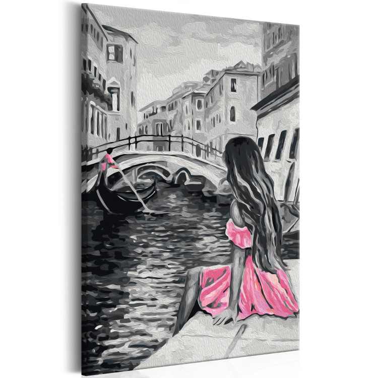 Cuadro para pintar por números Venecia (chica del vestido rosa) 107157 additionalImage 5