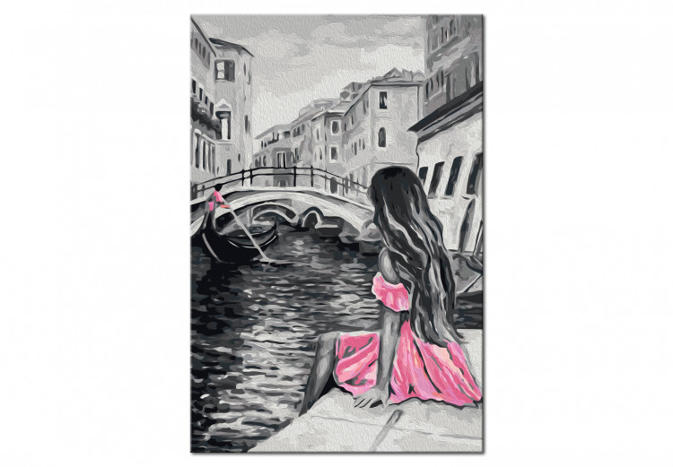 Cuadro para pintar por números Venecia (chica del vestido rosa) 107157 additionalImage 6