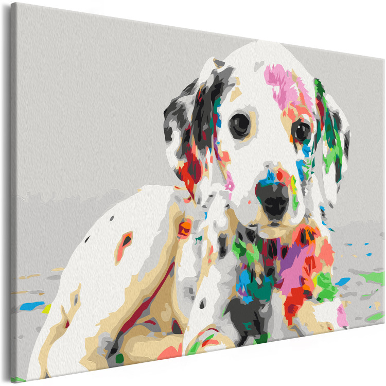 Cuadro para pintar con números Colourful Puppy 127567 additionalImage 4