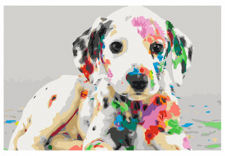 Cuadro para pintar con números Colourful Puppy 127567 additionalImage 7