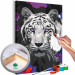 Cuadro para pintar por números White Bengal Tiger 142767