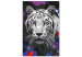Cuadro para pintar por números White Bengal Tiger 142767 additionalThumb 7