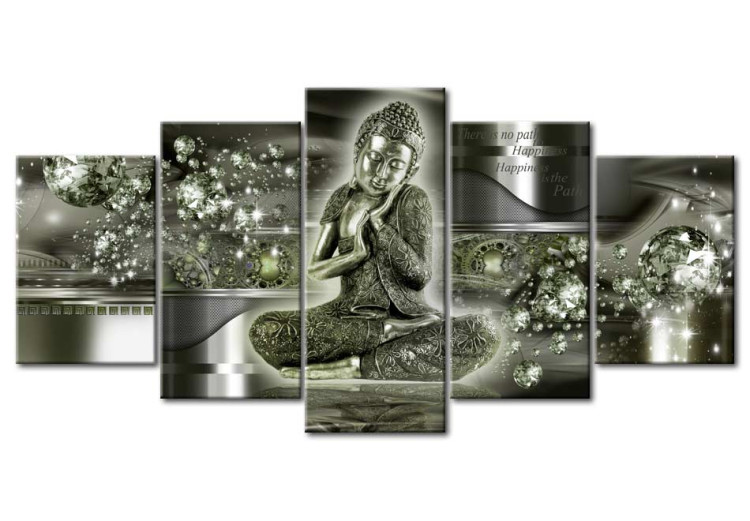 Cuadro acrílico Emerald Buddha [Glass] 92387 additionalImage 2