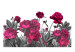 Fotomural decorativo Prado frondoso - flores en colores vibrantes en fondo uniforme 60497 additionalThumb 1