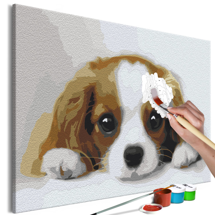 Cuadro para pintar por números Sweet Puppy 142408 additionalImage 5
