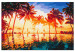 Cuadro para pintar por números Pool in the Sun - Palm Trees, Bright Sky and Turquoise Water 144518 additionalThumb 3