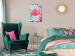 Cuadro para pintar por números Rose Flamingo - Pink Bird, Powdery Rose and Minty Shimmering Background 144618 additionalThumb 2